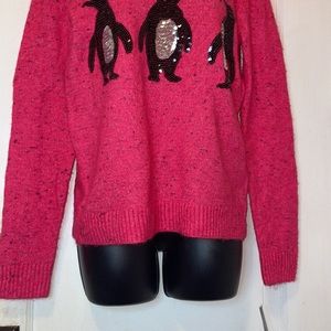 Karen Scott Womens V Neck Sweater Pink Size Small main image 1